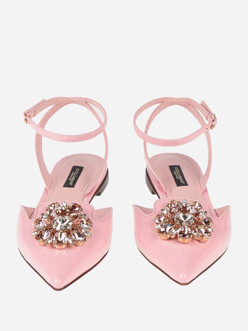 Dolce & Gabbana Crystal-Embellished Flats