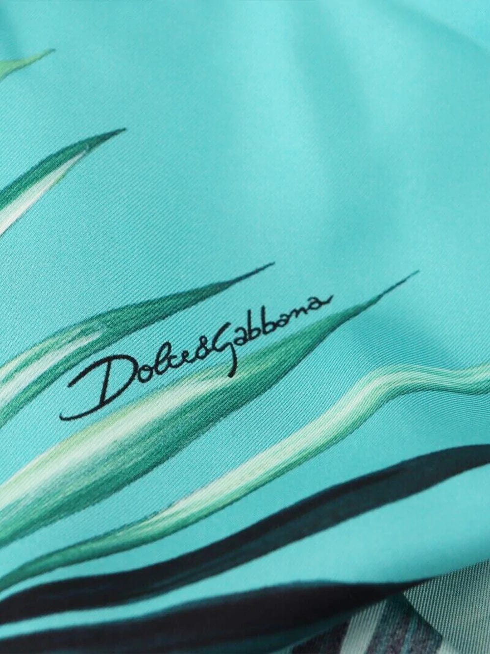Dolce & Gabbana All-Over Leaf Print Silk Shirt