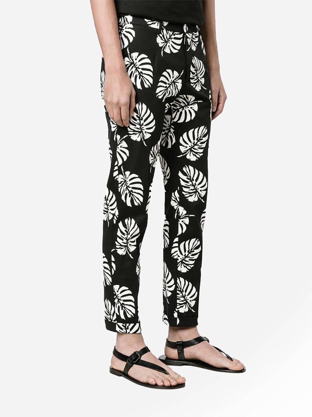 Dolce & Gabbana All-Over Leaf Print Trousers