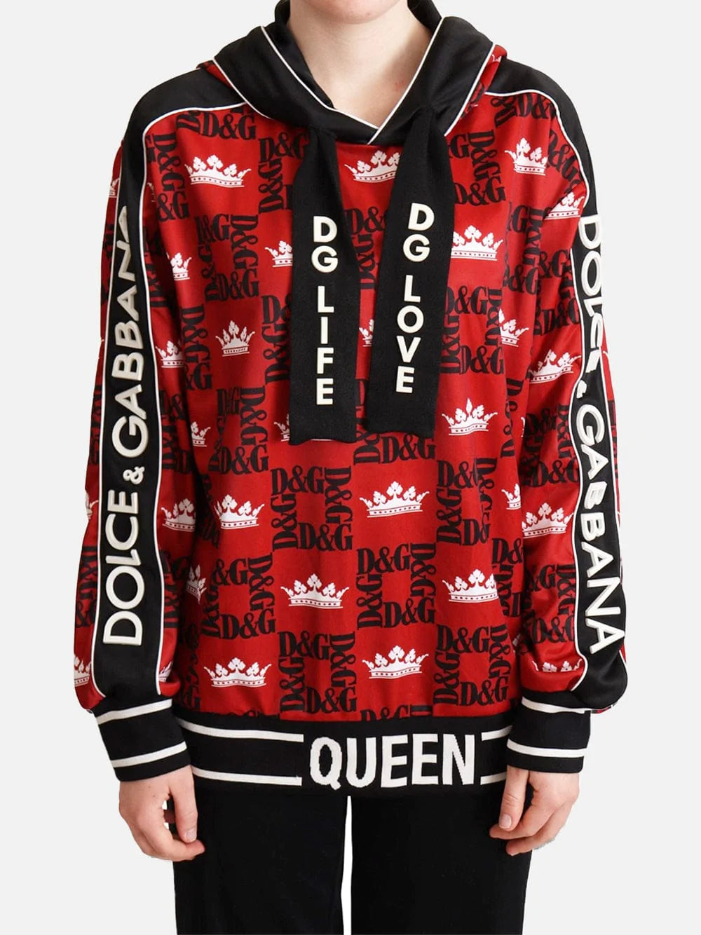Dolce & Gabbana All-Over Print Logo Hoodie