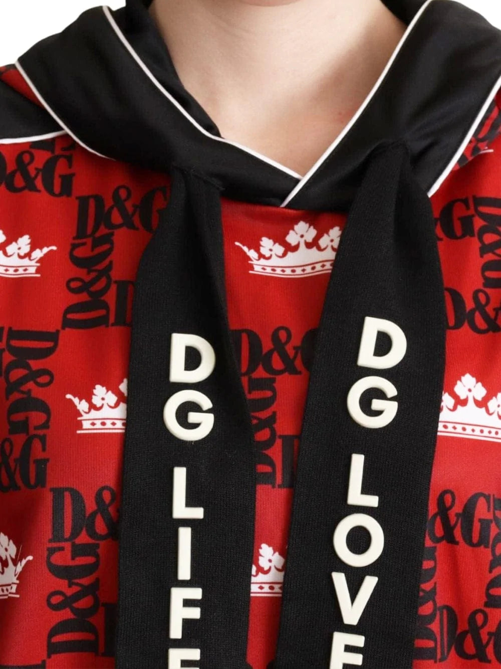 Dolce & Gabbana All-Over Print Logo Hoodie