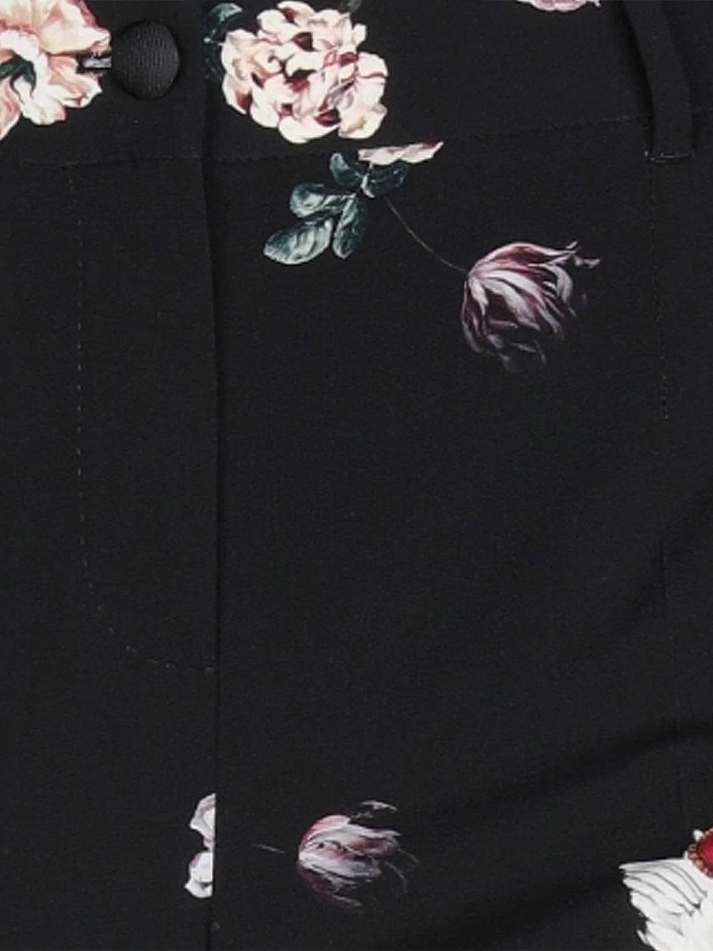 Dolce & Gabbana Angel-Print Floral Cropped Trousers