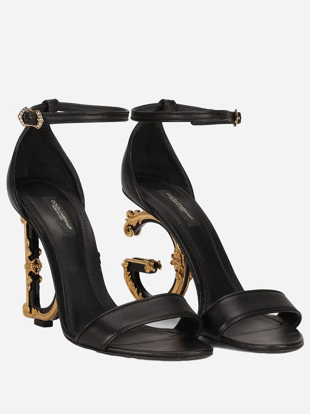 Dolce & Gabbana Baroque DG Ankle Strap Sandals