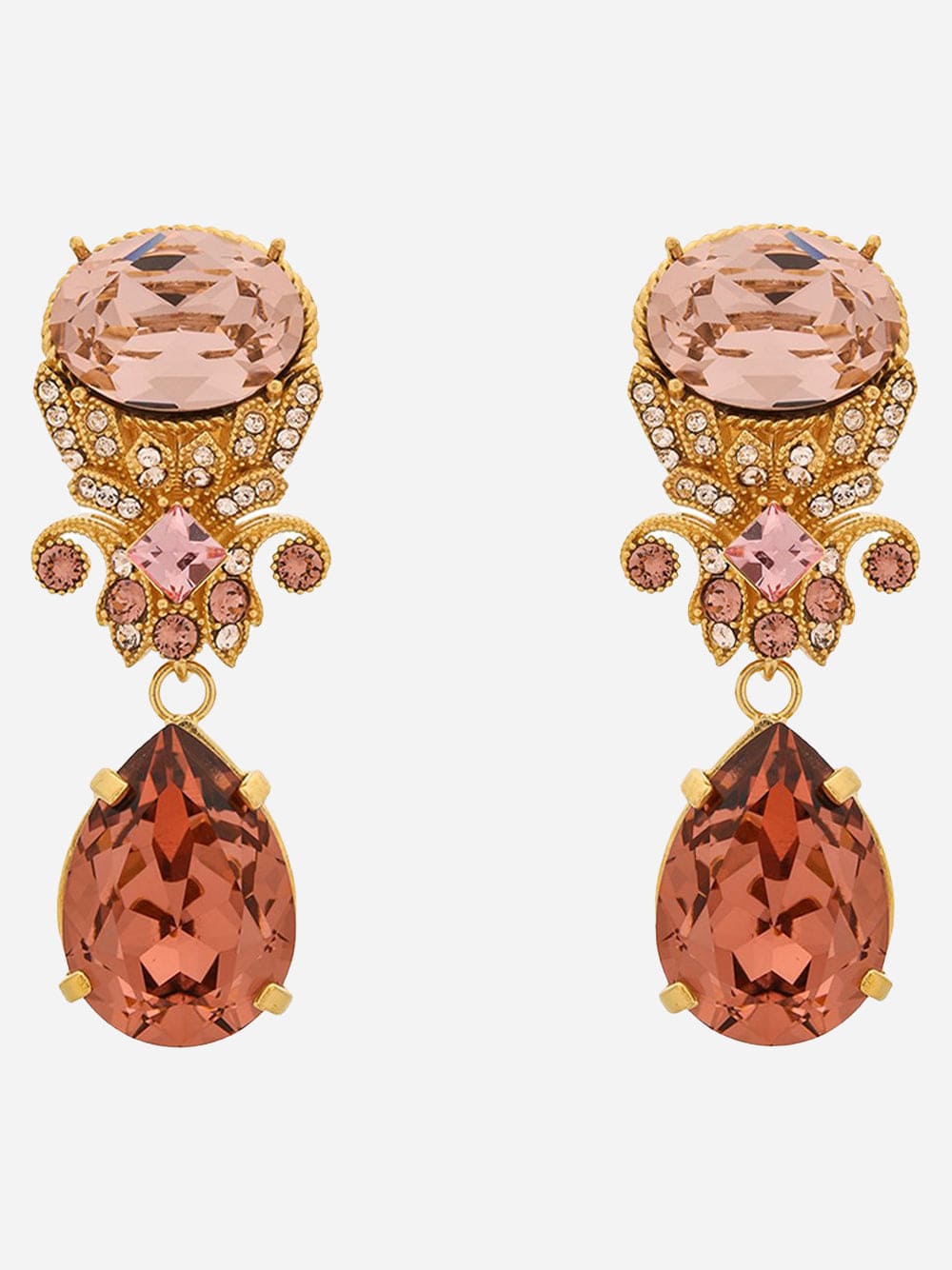Dolce & Gabbana Baroque Embellished Earrings