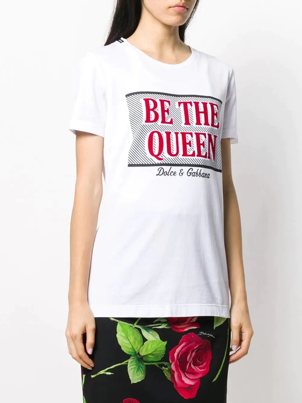 Dolce & Gabbana BE THE QUEEN Print T-Shirt