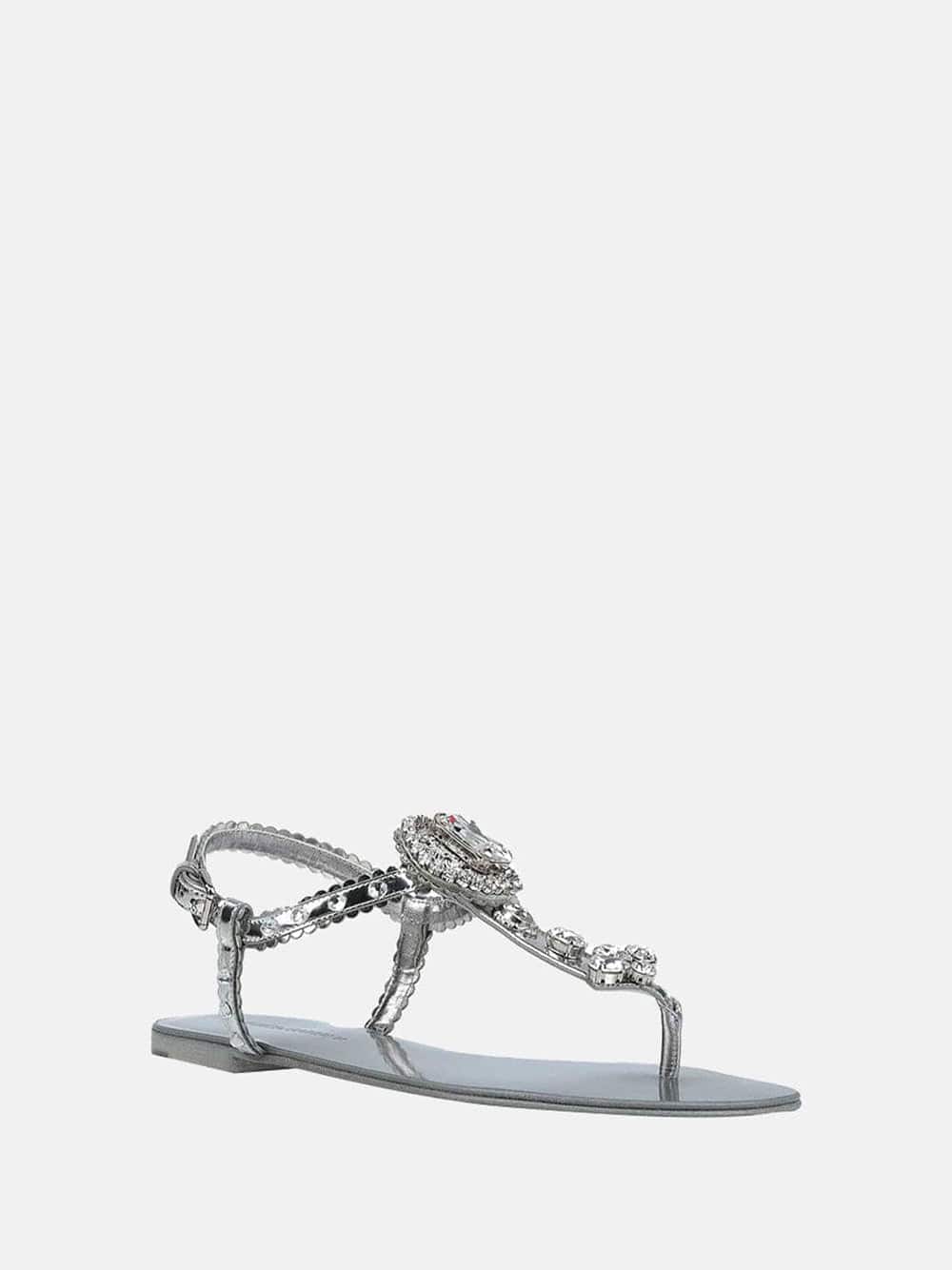 Dolce & Gabbana Bejewelled Appliqué Sandals