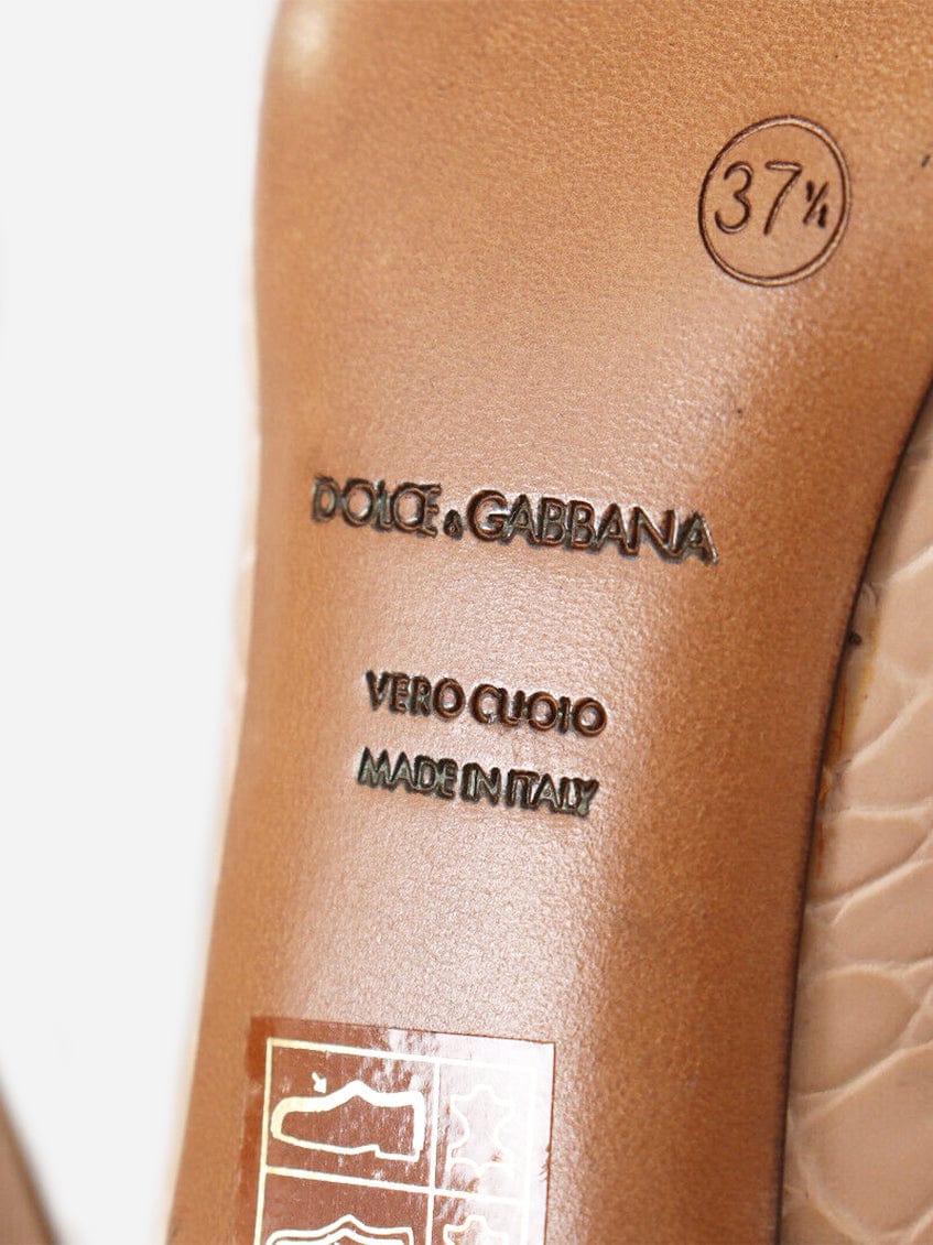 Dolce & Gabbana Bellucci Iguana Effect Pumps