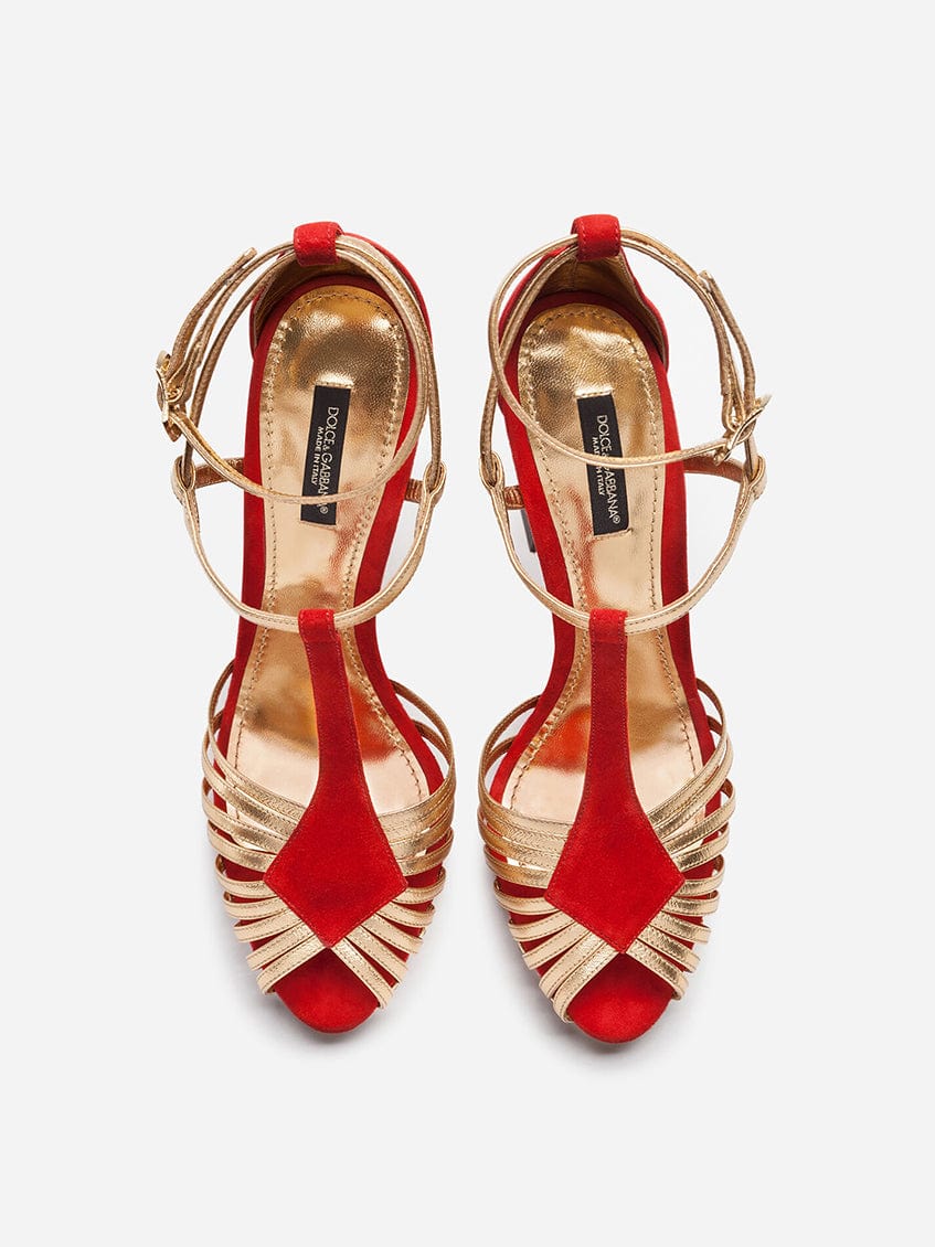 Dolce & Gabbana Bette Sculpted Heel Sandals