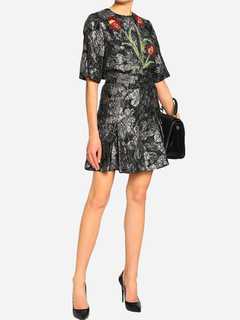 Dolce & Gabbana Brocade Floral Skirt