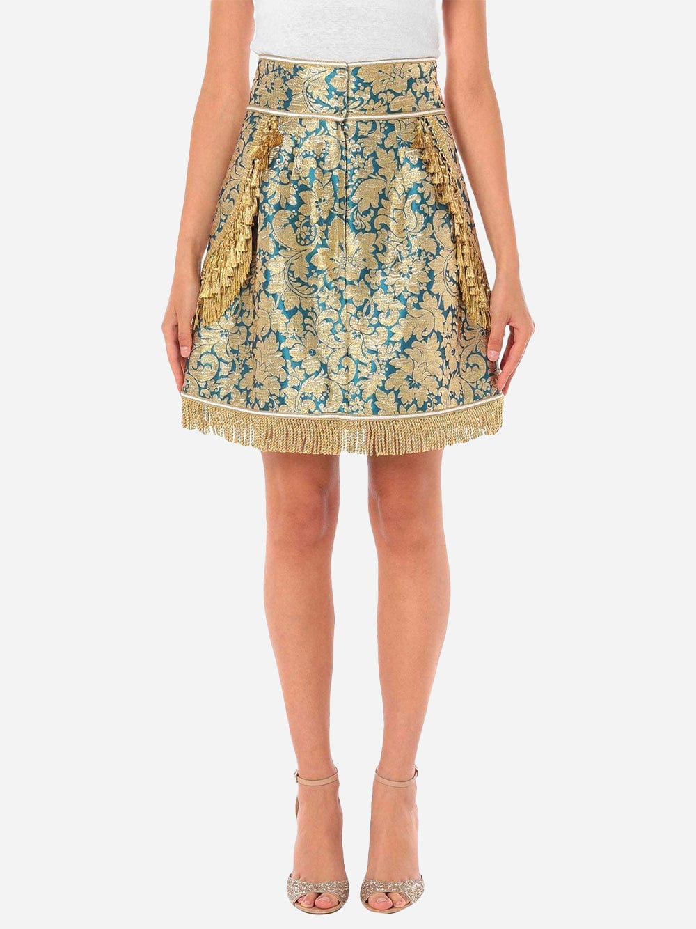Dolce & Gabbana Brocade Tassel Skirt