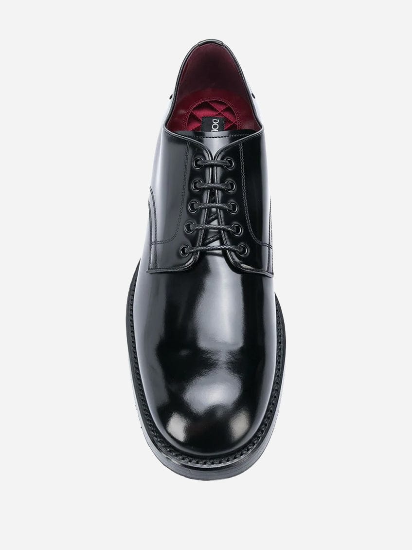 Dolce & Gabbana Brushed Leather Derby Shoes