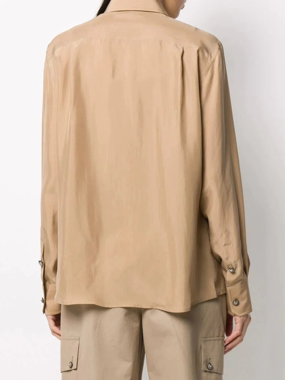 Dolce & Gabbana Button-Embellished Silk Shirt