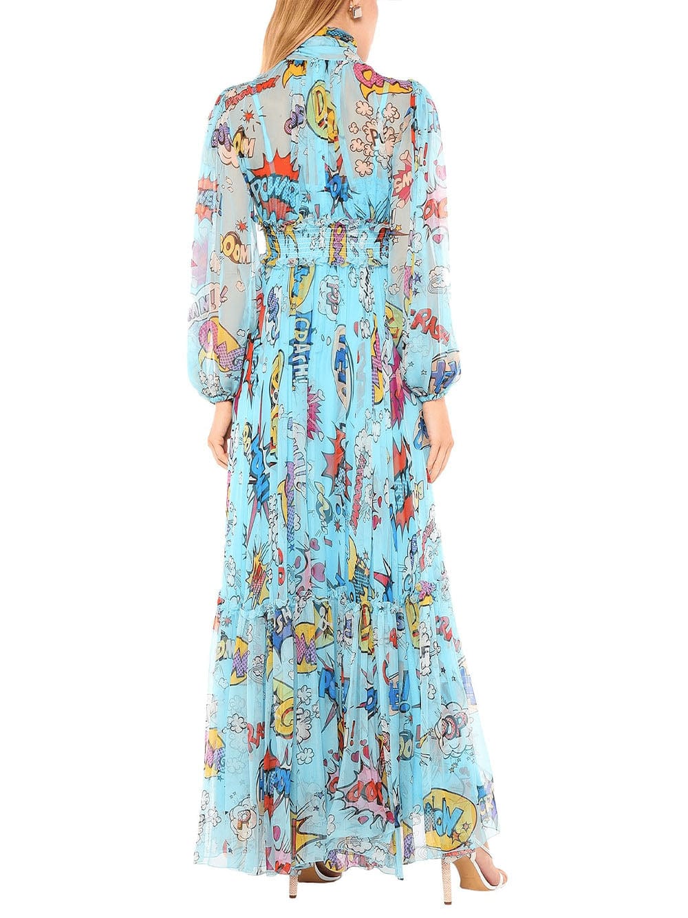 Dolce & Gabbana Cartoon Print Maxi Dress
