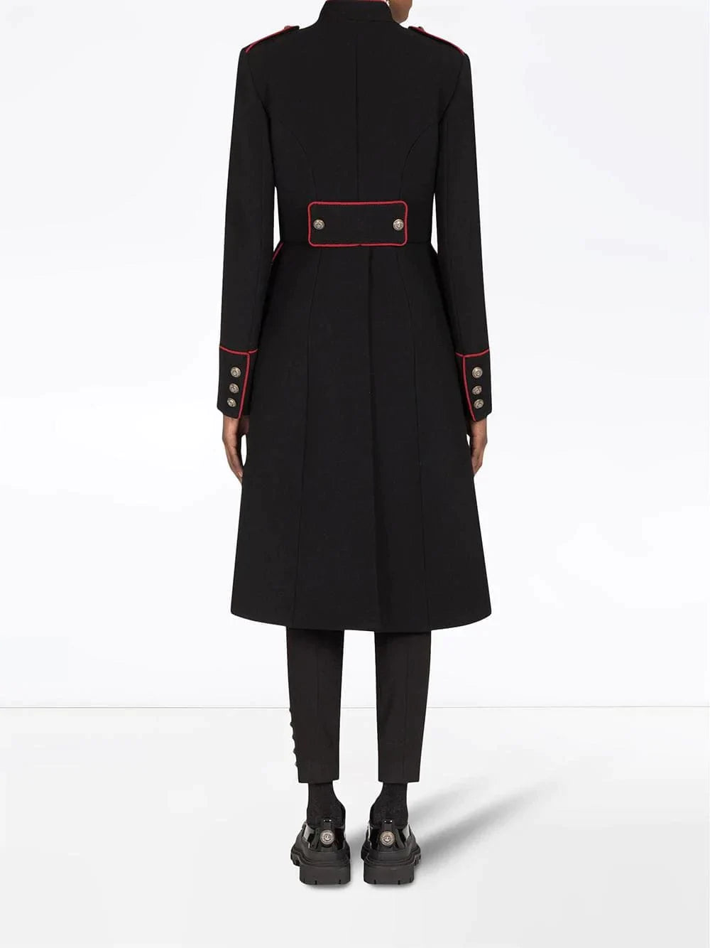 Dolce & Gabbana Contrast-Piping Woollen Jacket