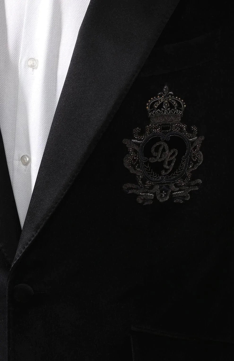 Dolce & Gabbana Cotton Blend Logo Blazer