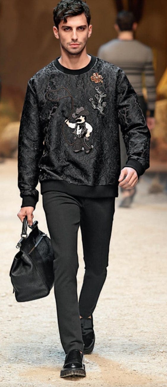 Dolce & Gabbana Cowboy Brocade Sweatshirt