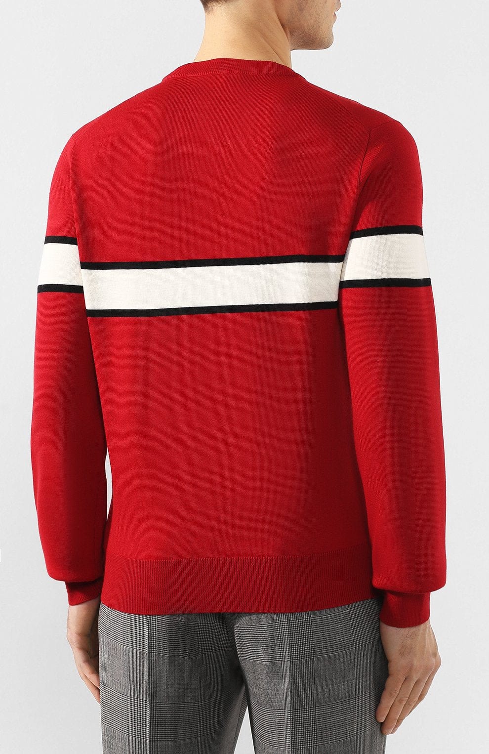 Dolce & Gabbana Crest Logo Striped Sweater