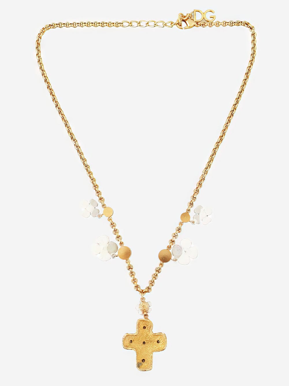 Dolce & Gabbana Cross Embellished Necklace
