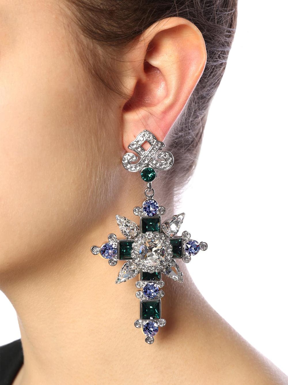 Dolce & Gabbana Cross Shaped Earrings