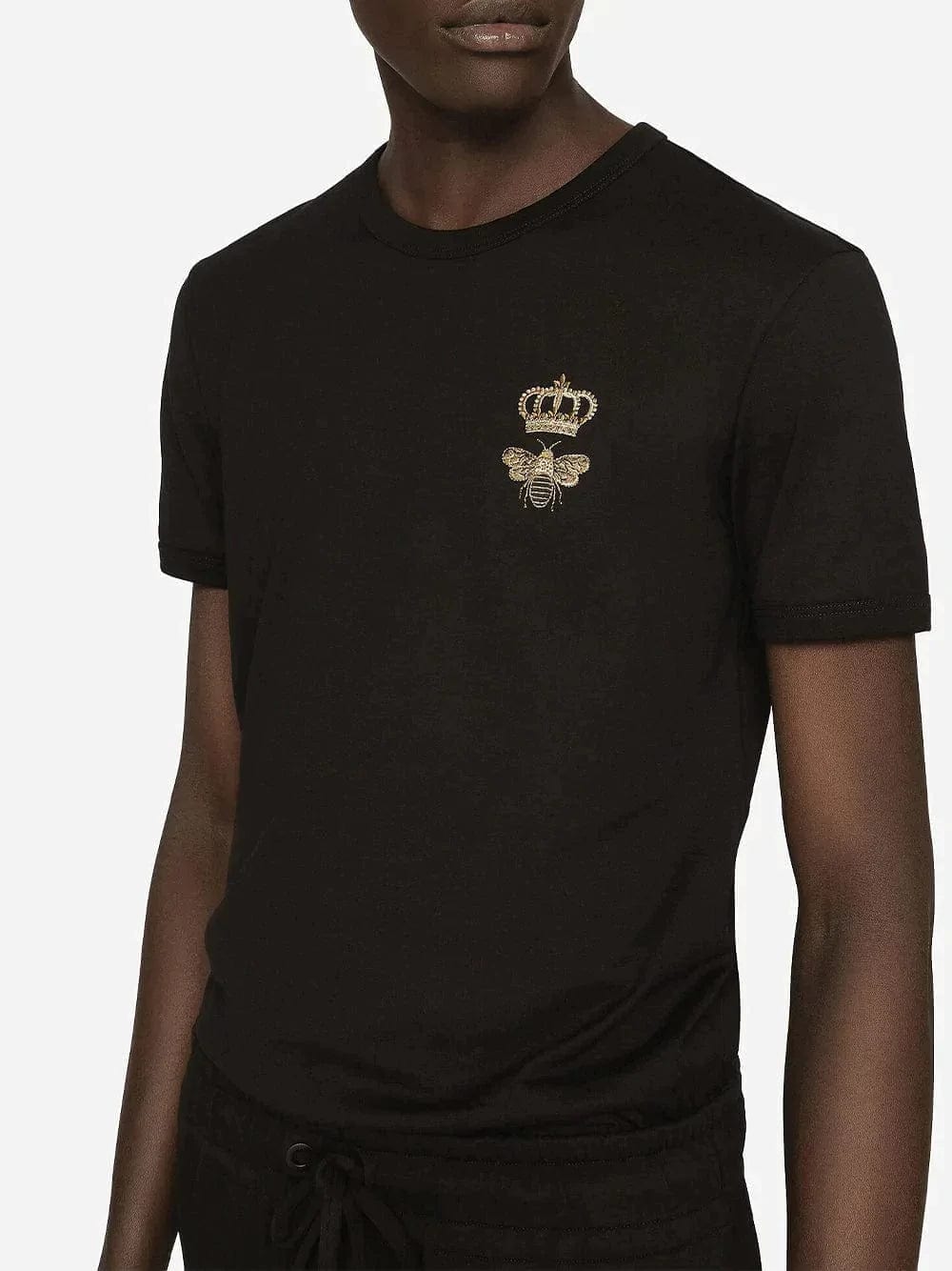 Dolce & Gabbana Crown Embroidered T-Shirt