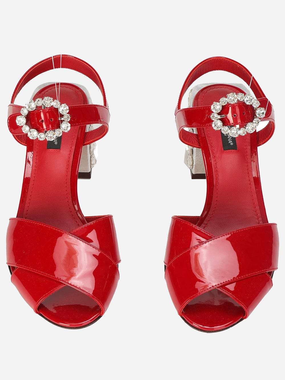 Dolce & Gabbana Crystal Embellished Block Sandals