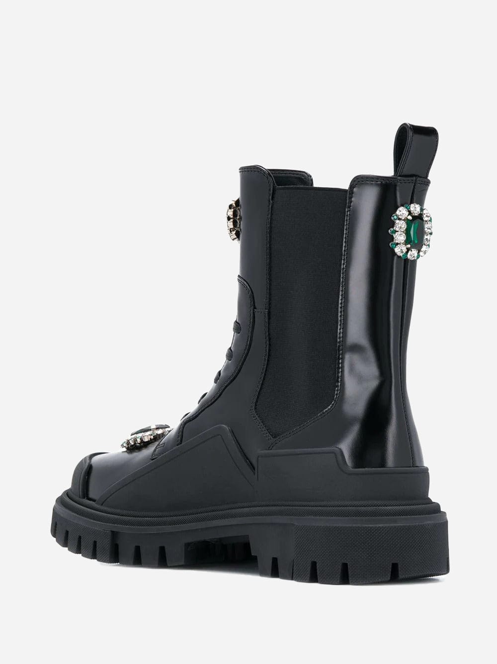 Dolce & Gabbana Crystal-Embellished Boots