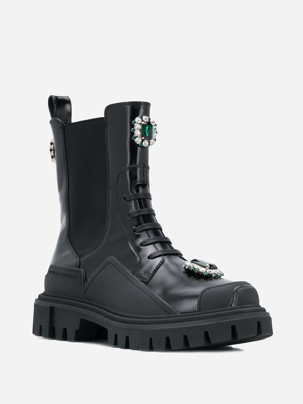 Dolce & Gabbana Crystal-Embellished Boots