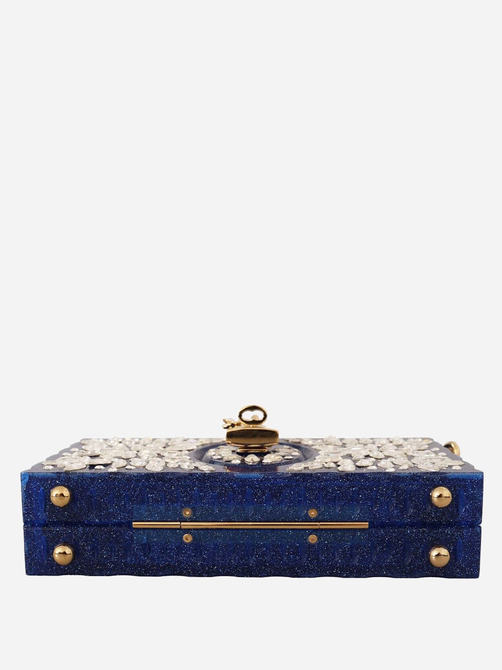Dolce & Gabbana Crystal-Embellished Box Clutch