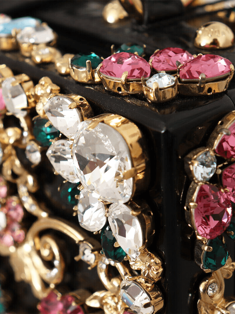Dolce & Gabbana Crystal-Embellished Box Shoulder Bag