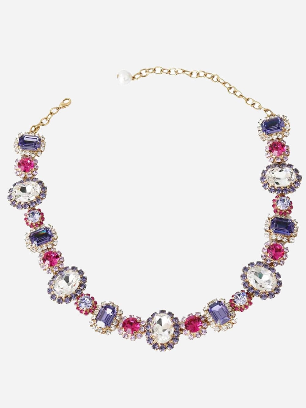 Dolce & Gabbana Crystal-Embellished Charm Necklace