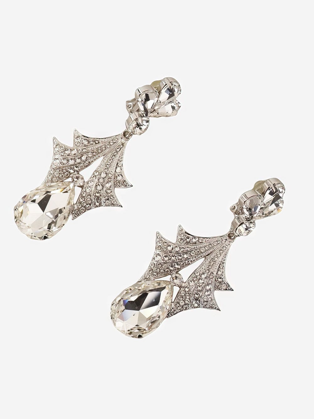 Dolce & Gabbana Crystal Embellished Clip-On Earrings