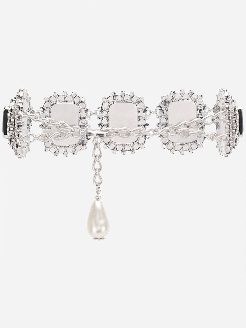 Dolce & Gabbana Crystal Embellished Pendant Choker