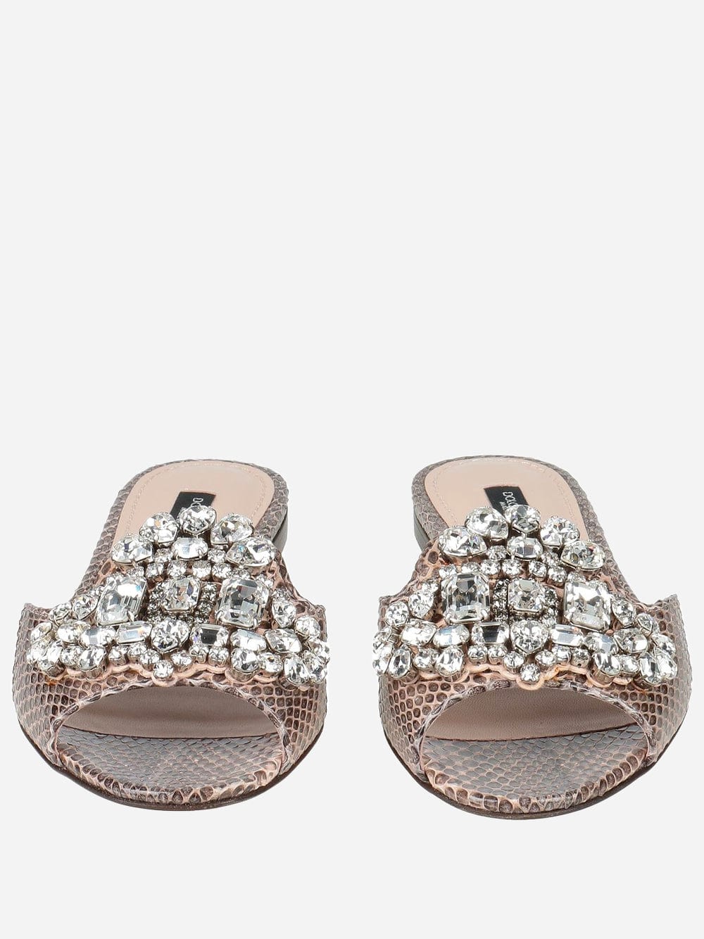 Dolce & Gabbana Crystal Embellished Slides