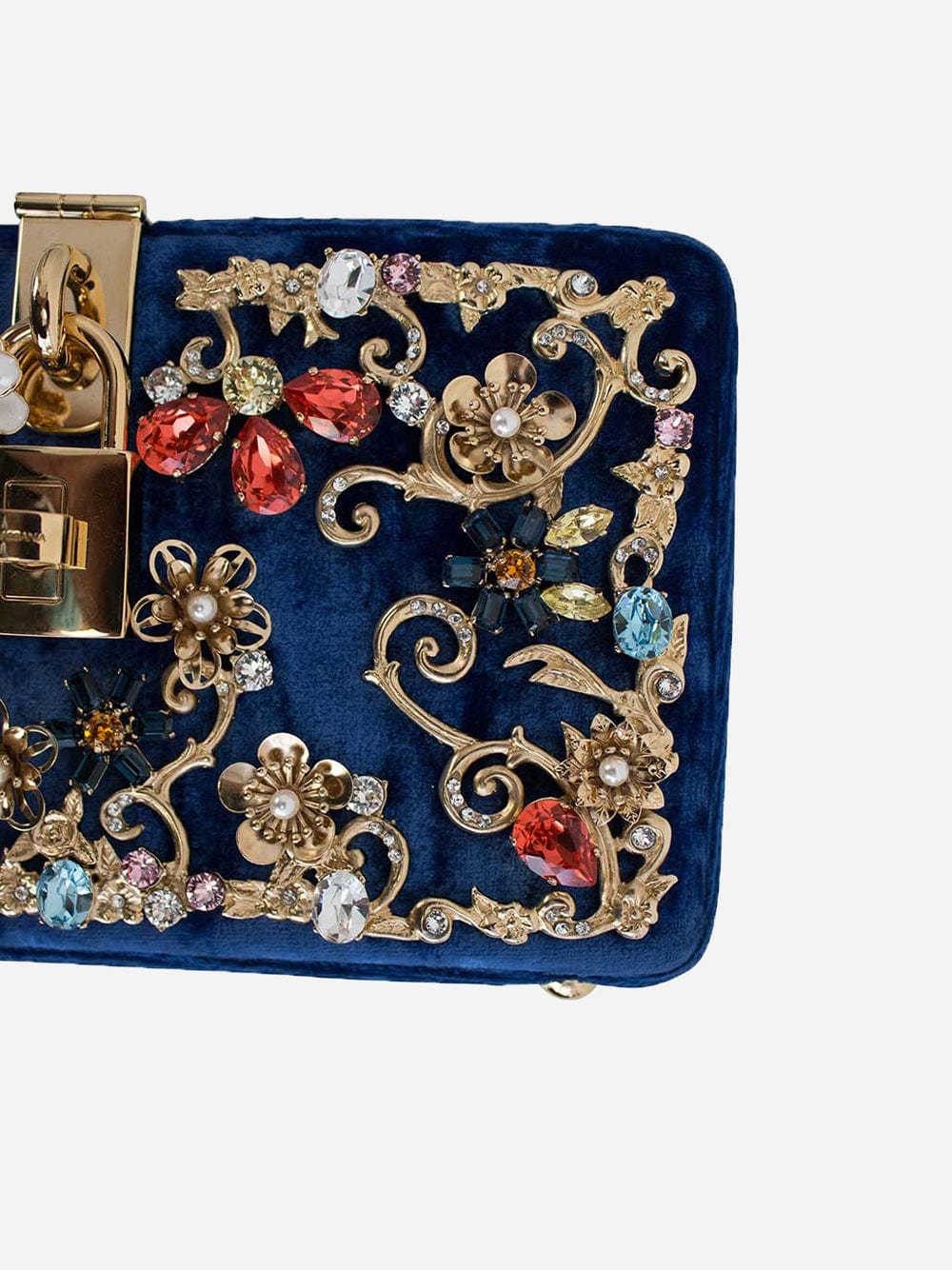 Dolce & Gabbana Crystal-Embellished Velvet Da Sera Dolce Box