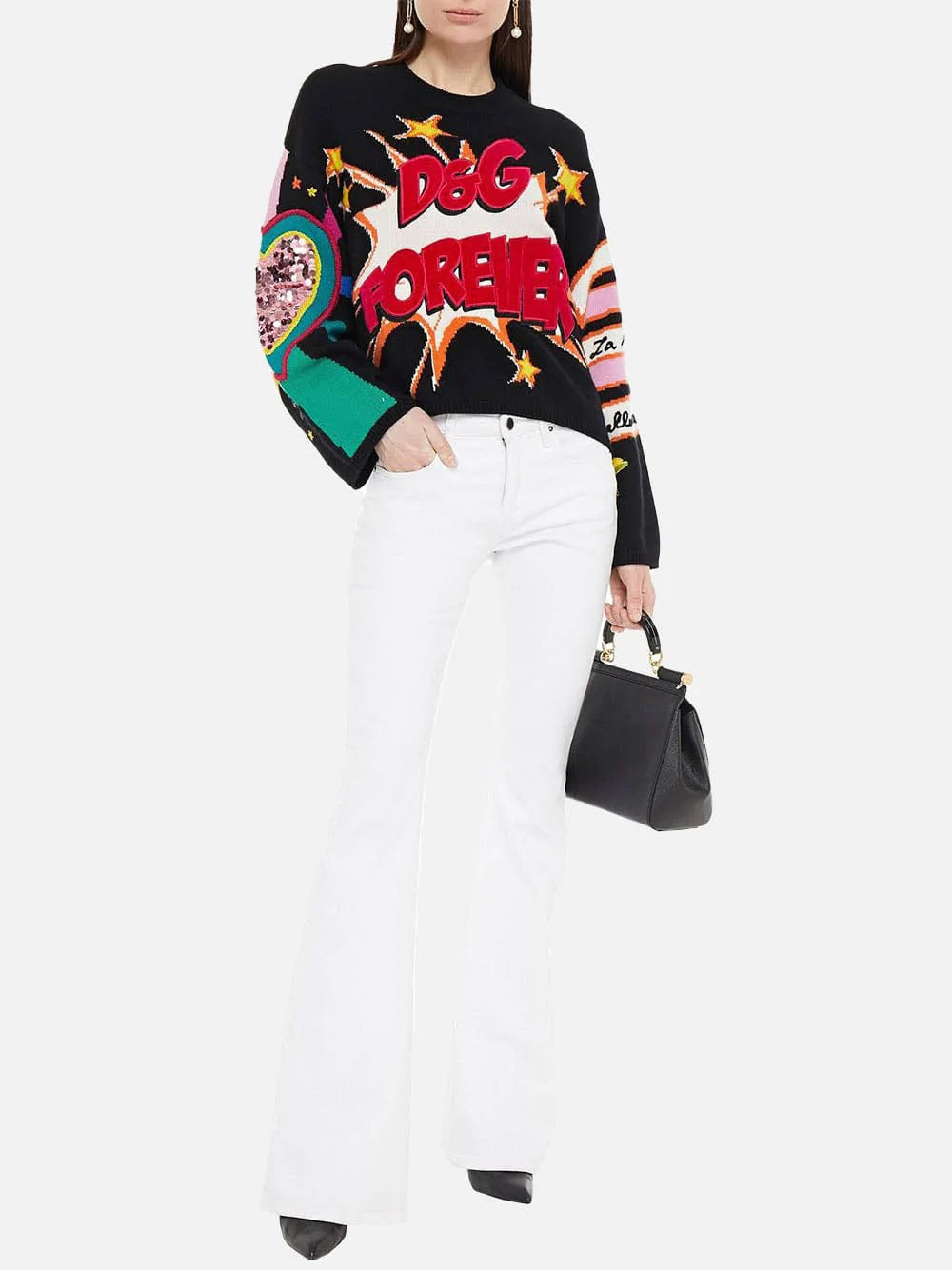 Dolce & Gabbana D&G Forever Sequined Sweater