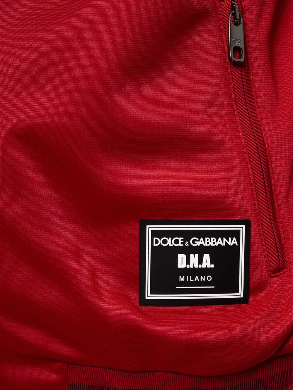 Dolce & Gabbana Red Full Zip Long Sleeve D.N.A Sport Gym Sweater