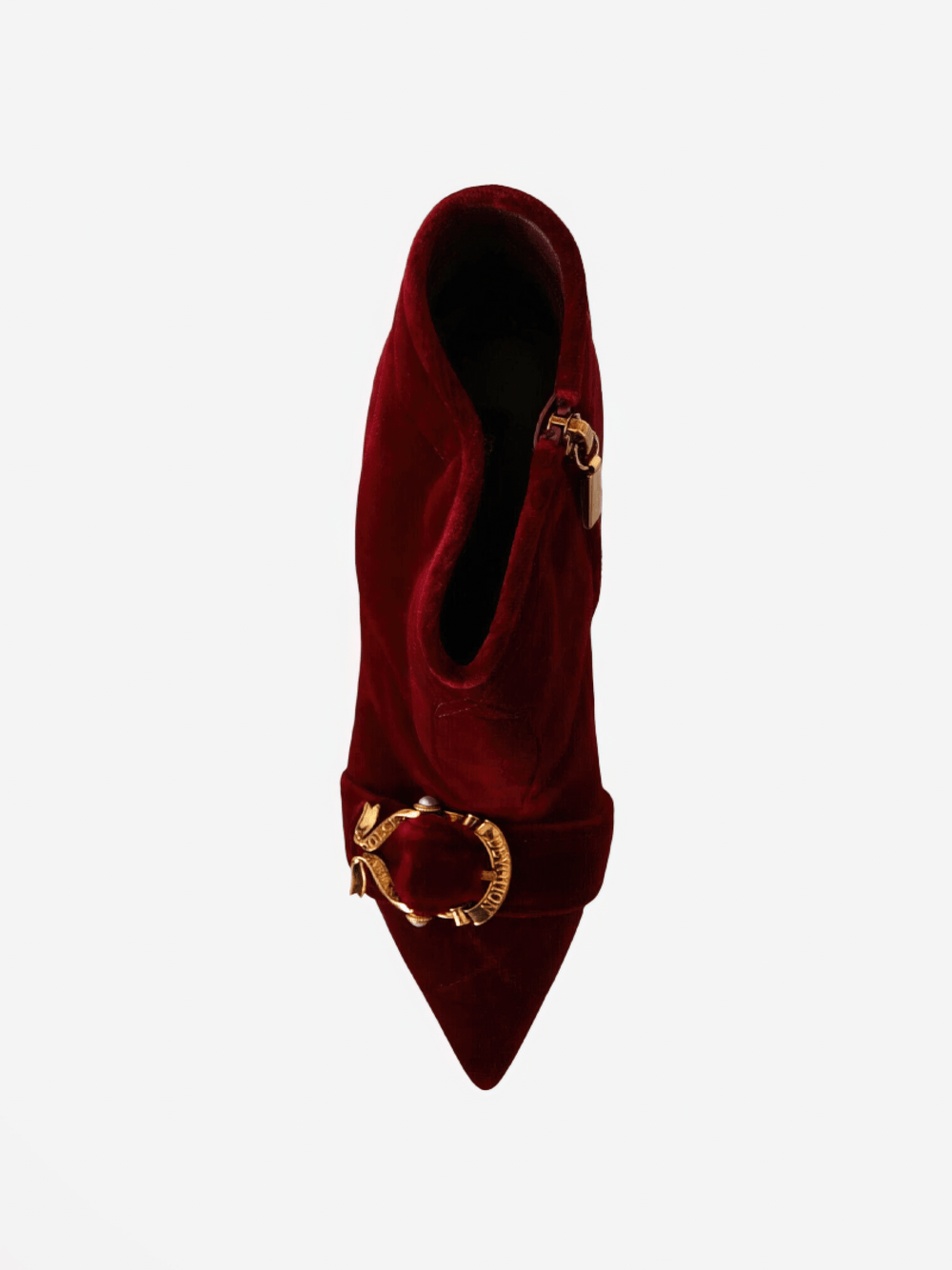 Dolce & Gabbana Devotion Velvet Ankle Boots