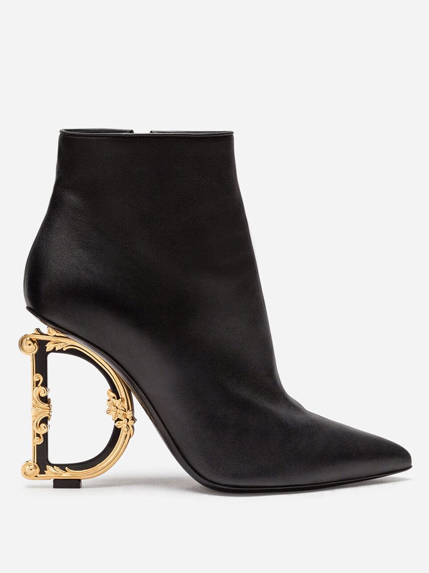 Dolce & Gabbana DG Baroque Detail Ankle Boots