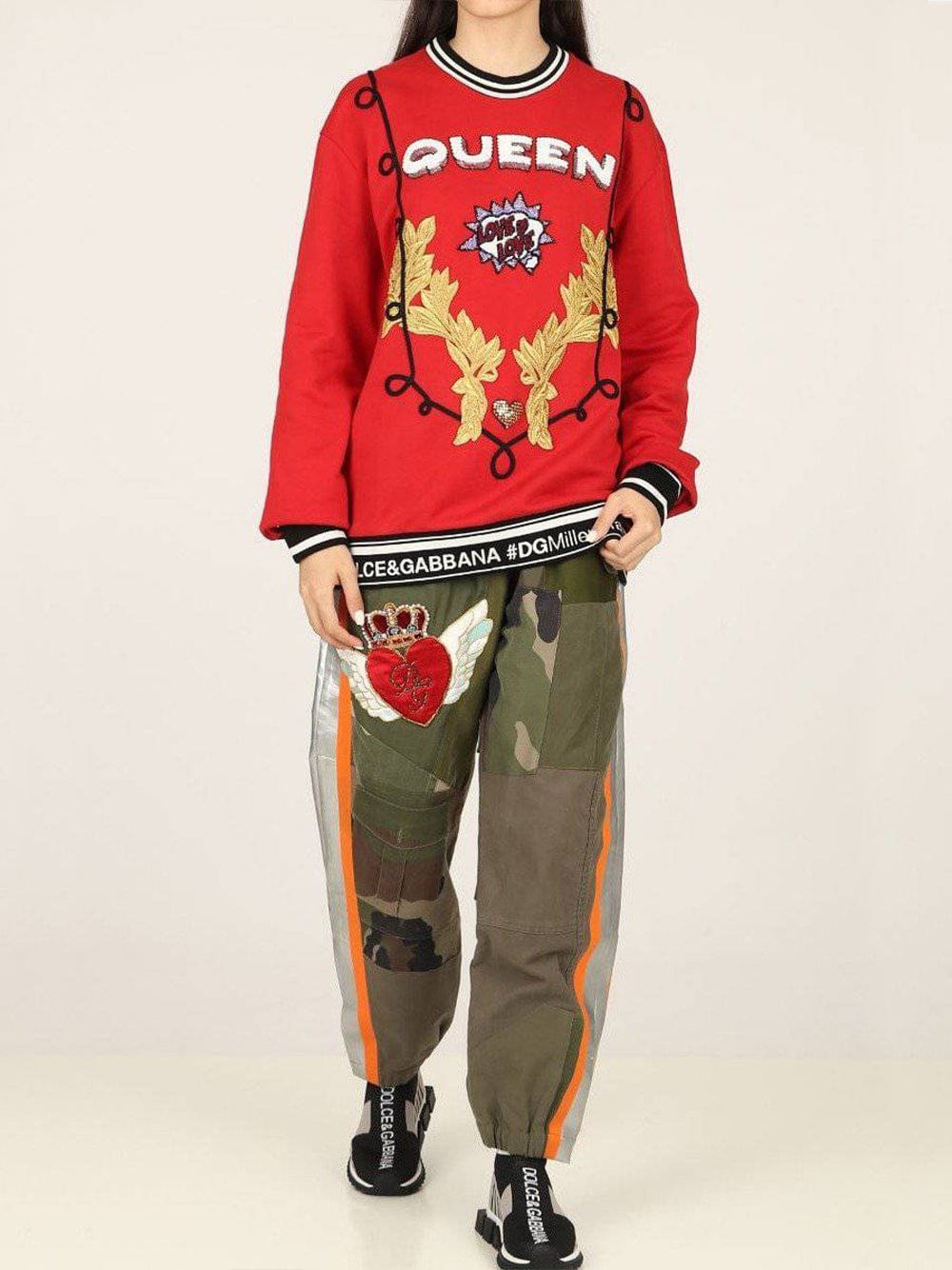 Dolce & Gabbana DG Millennials Queen Patch Sweater