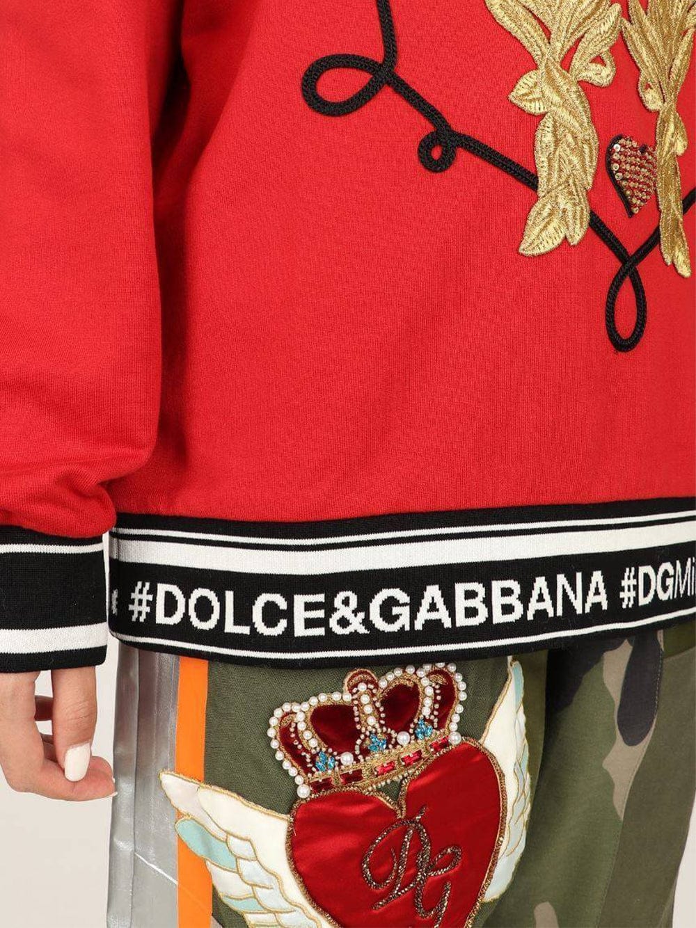 Dolce & Gabbana Monogram Patch Sweater