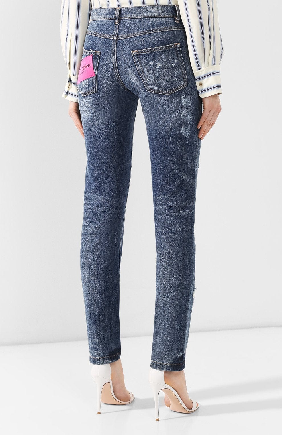 Dolce & Gabbana Distressed Boyfriend Fit Jeans