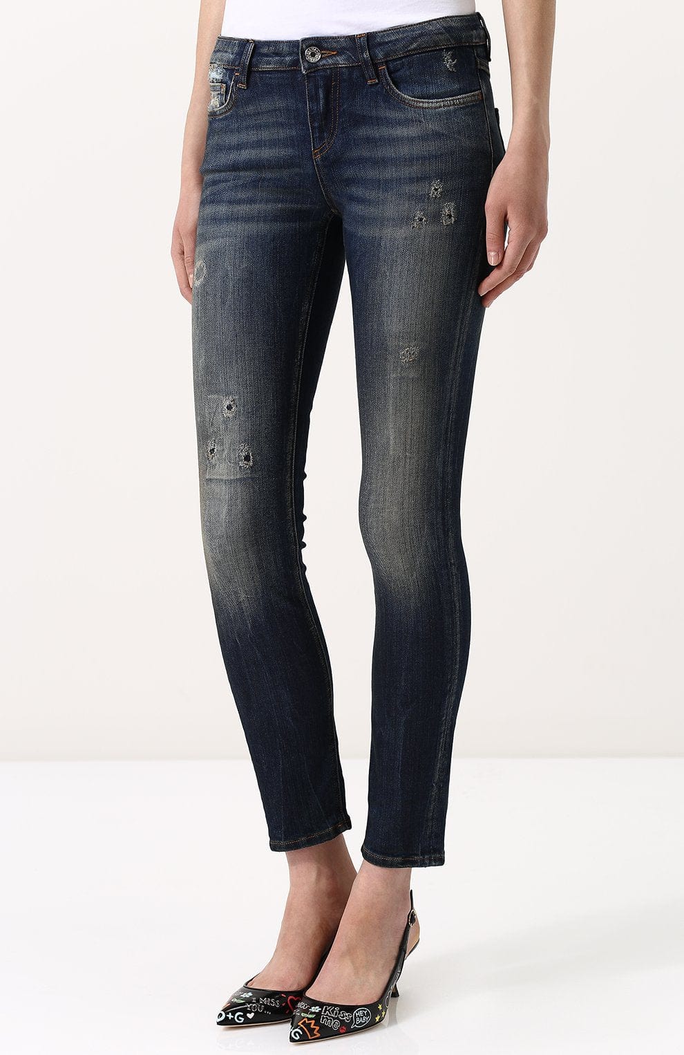 Dolce & Gabbana Skinny Distressed Jeans