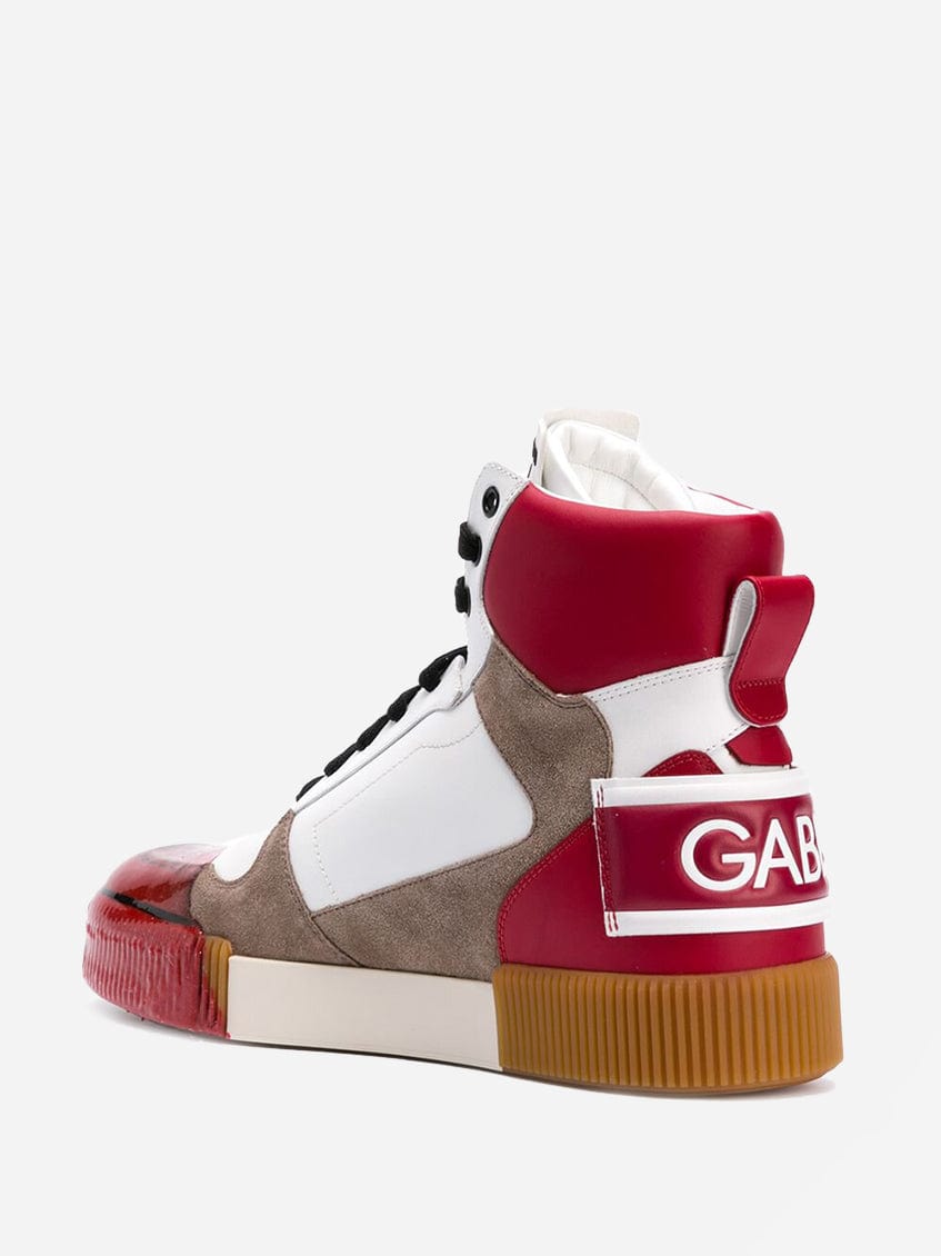 Dolce & Gabbana DNA Panelled High Top Sneakers