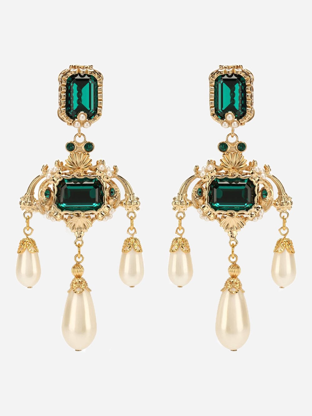 Dolce & Gabbana Drop Crystal Earrings