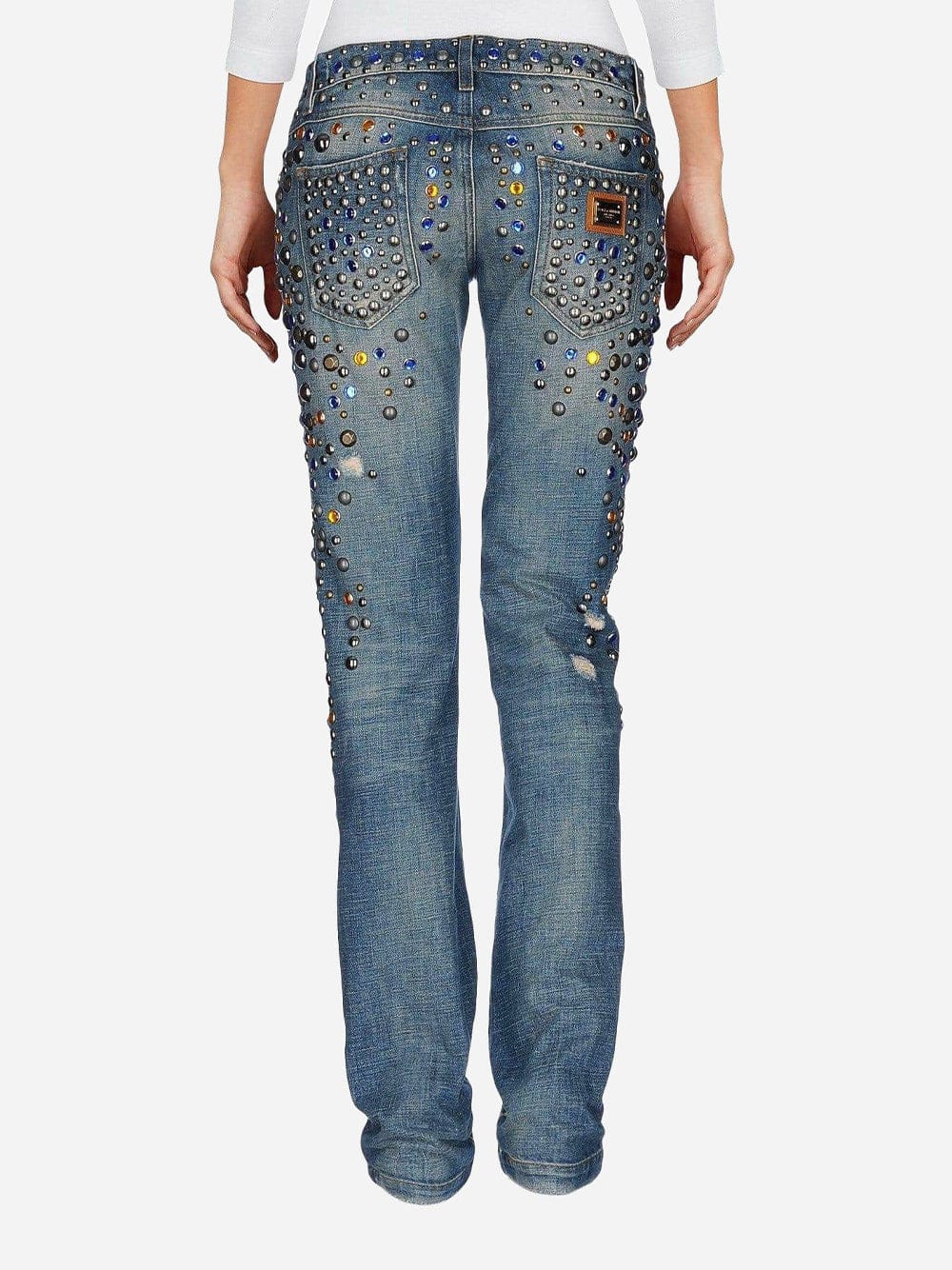 Dolce & Gabbana Embellished Slim Jeans