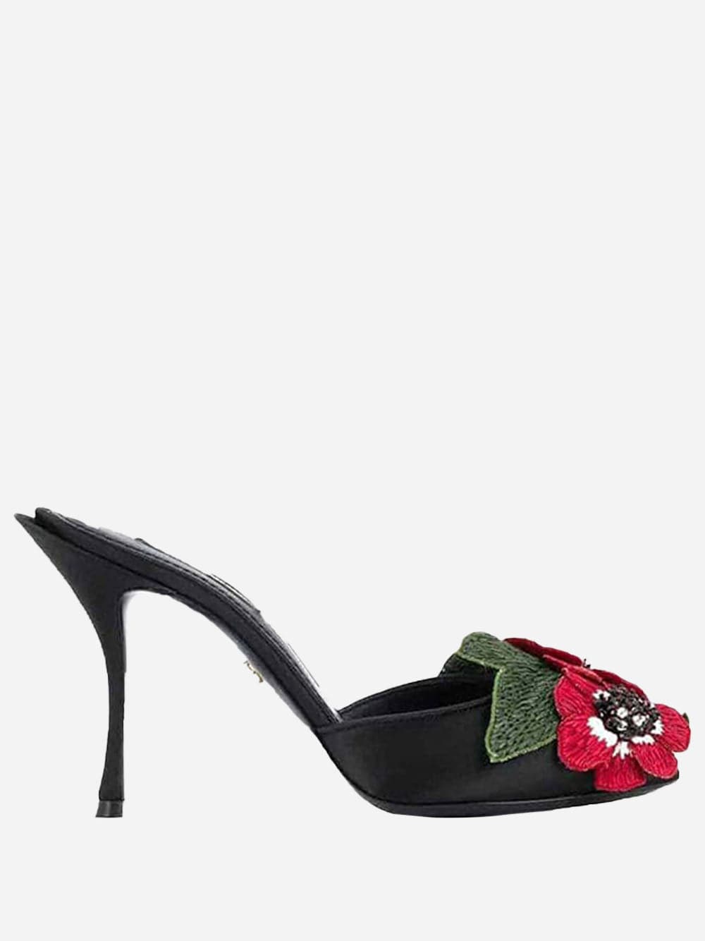 Dolce & Gabbana Embroidered-Flower Sandals