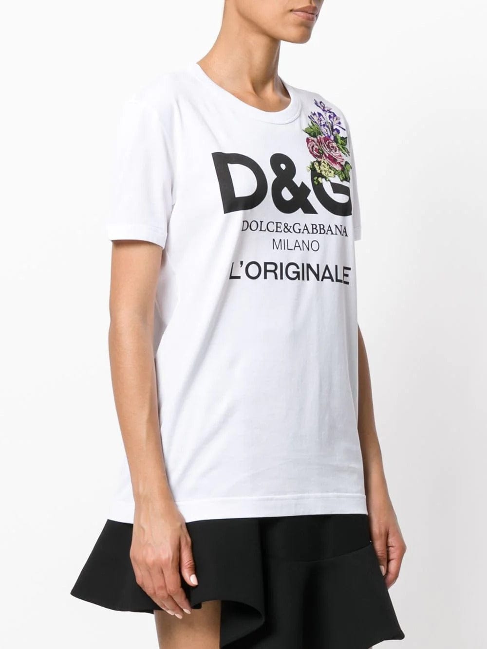 Dolce & Gabbana Embroidered Printed Cotton T-Shirt