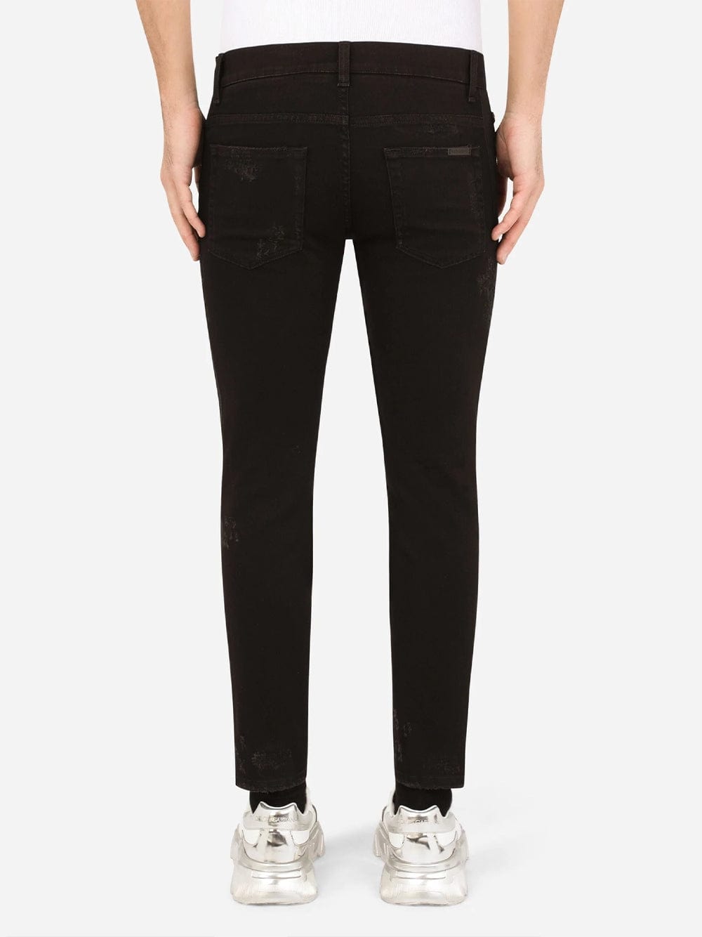 Dolce & Gabbana Embroidered Skinny Jeans