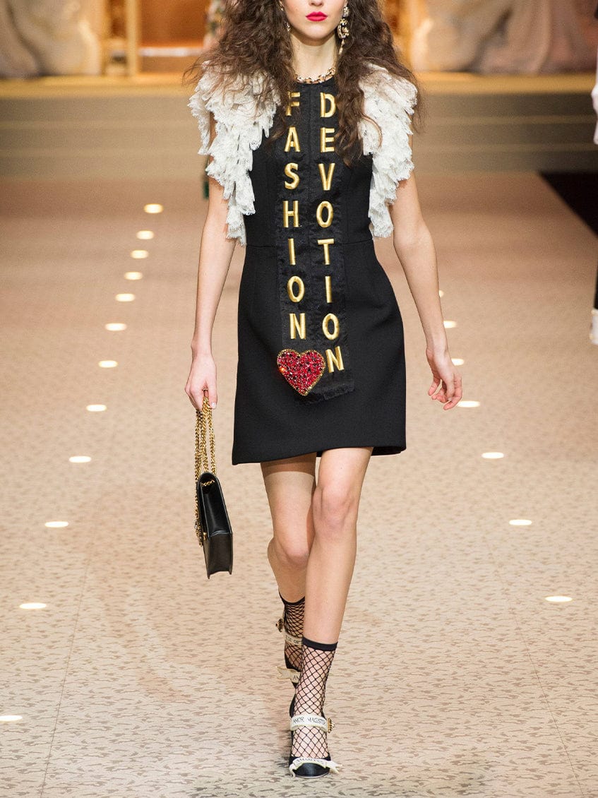 Dolce & Gabbana Fashion Devotion Mini Dress | Sendegaro CH Dolce & Gabbana Fashion Devotion Mini Dress | Sendegaro CH
