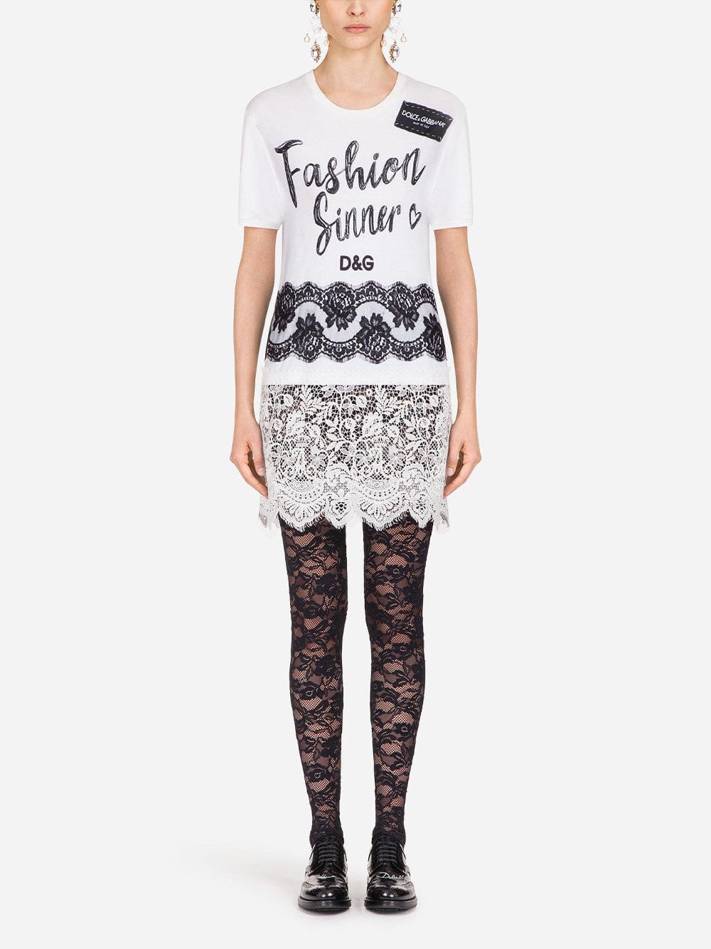 Dolce & Gabbana Fashion Sinner Crewneck T-Shirt